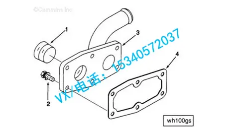 适用于康明斯工程建筑设备配件NTA855-G2M出水接头3014451量大从优